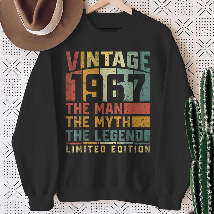 Vintage 1967 The Man The Myth The Legend 57Th Years Birthday Sweatshirt Gifts for Old Women