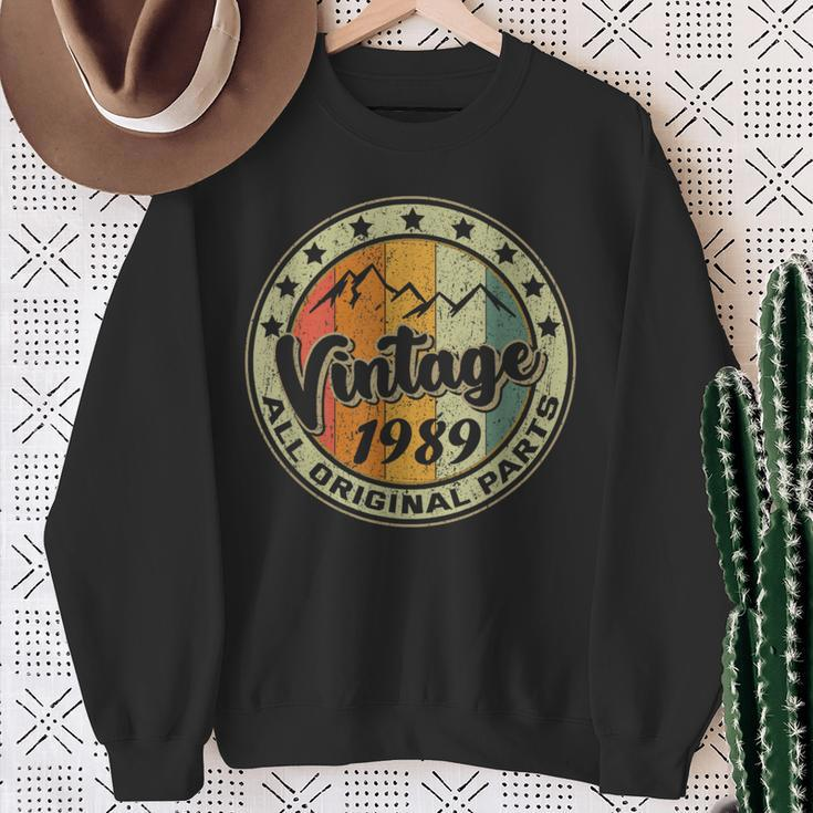 Vintage 1989 Retro 35 Year Old 35Th Birthday Sweatshirt Gifts for Old Women