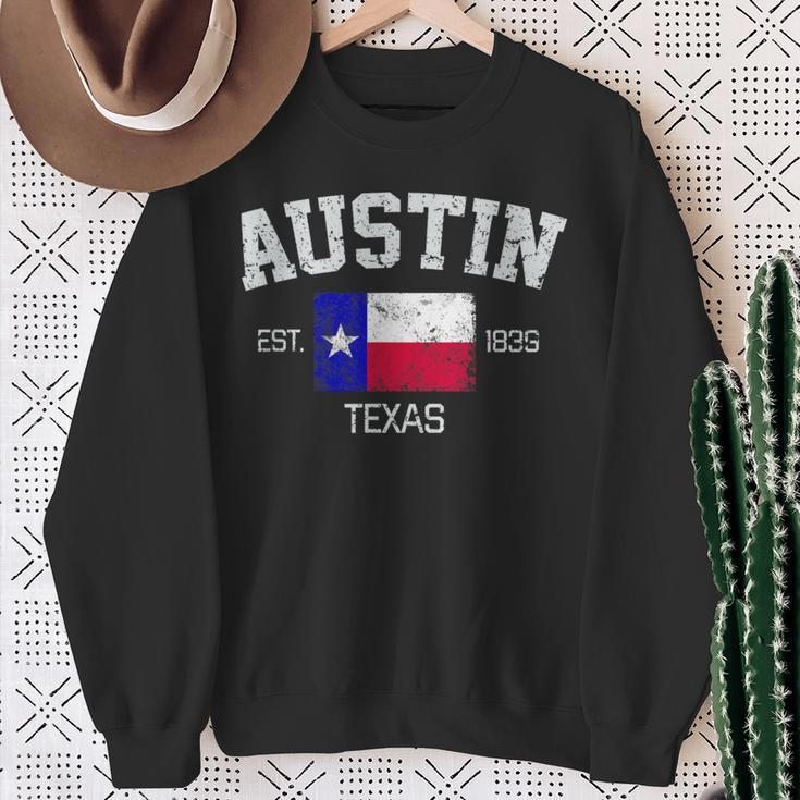 Vintage Austin Texas Est 1839 Souvenir Sweatshirt Gifts for Old Women