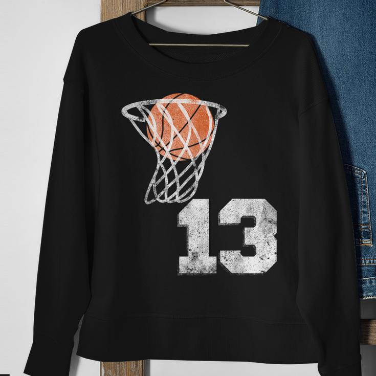 Vintage Basketball Jersey Number 13 Player Number Sweatshirt Gifts for Old Women