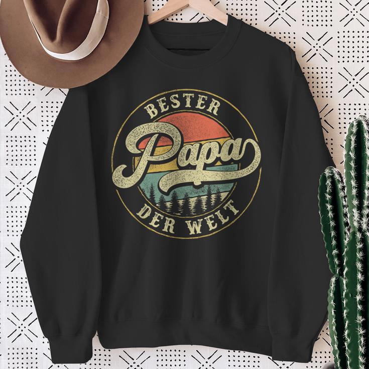 Vintage Bester Papa Der Welt Father's Day For Dad S Sweatshirt Geschenke für alte Frauen