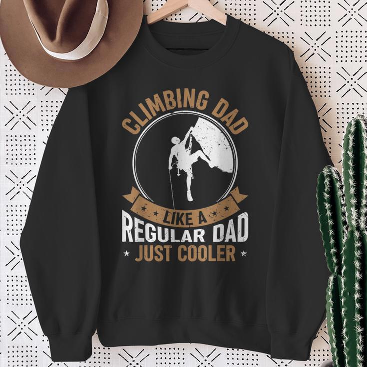 Vintage Climbing Dad Bouldering Climber Rock Climbing Dad Sweatshirt Geschenke für alte Frauen