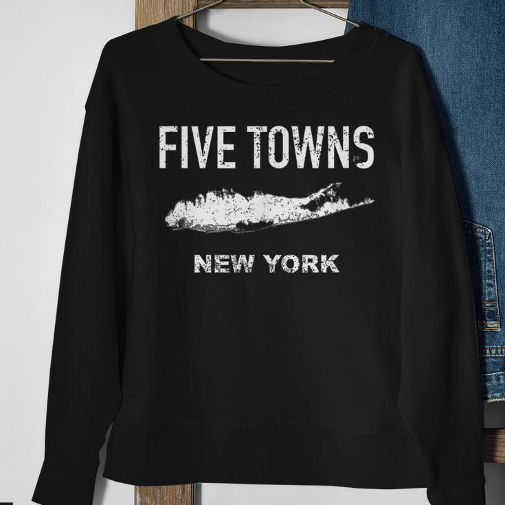 Vintage Five Towns Long Island New York Sweatshirt Gifts for Old Women