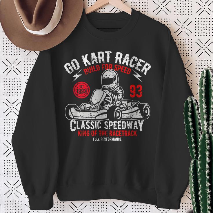 Vintage Go Kart Racer For Racing Fans S Sweatshirt Geschenke für alte Frauen