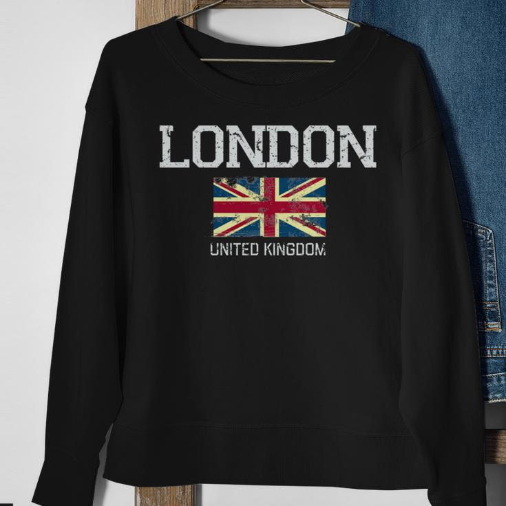 Vintage London England United Kingdom Souvenir Sweatshirt Gifts for Old Women