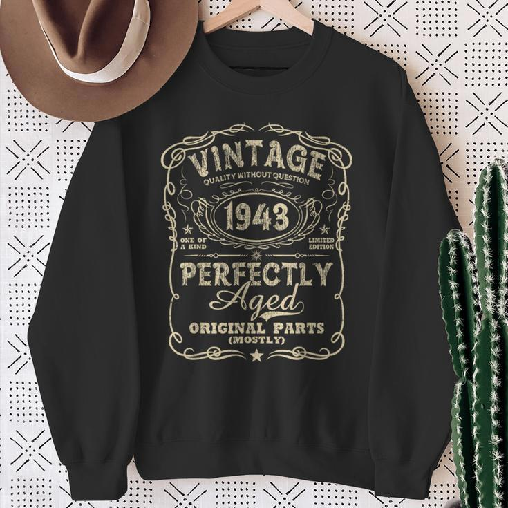 Vintage Made In 1943 80Th Birthday Sweatshirt Gifts for Old Women