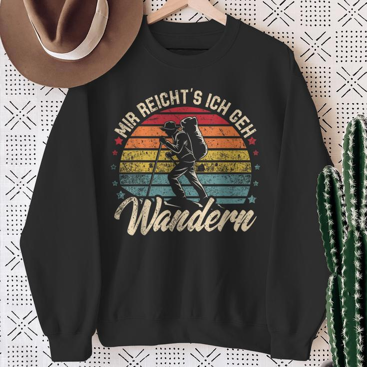 Vintage Mir Reicht's Ich Geh Wander Sweatshirt Geschenke für alte Frauen