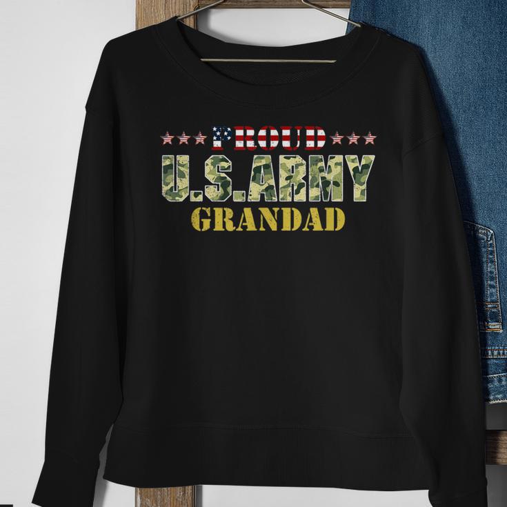 Vintage Proud Grandad UsarmyVeteran Sweatshirt Gifts for Old Women