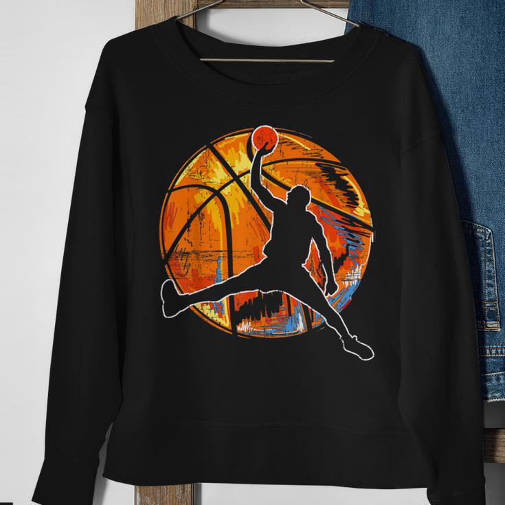 Vintage Retro Basketball 70S Sweatshirt Gifts for Old Women