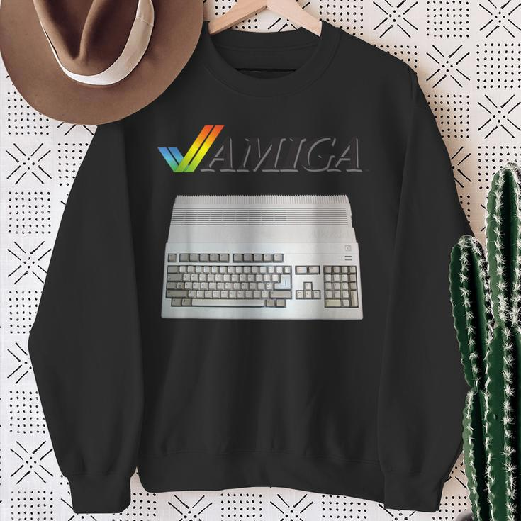 Vintage Retro Computer Amiga 80S Nerd Sweatshirt Geschenke für alte Frauen