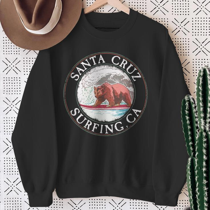 Vintage Surfer California I Retro Santa Cruz California S Sweatshirt Geschenke für alte Frauen