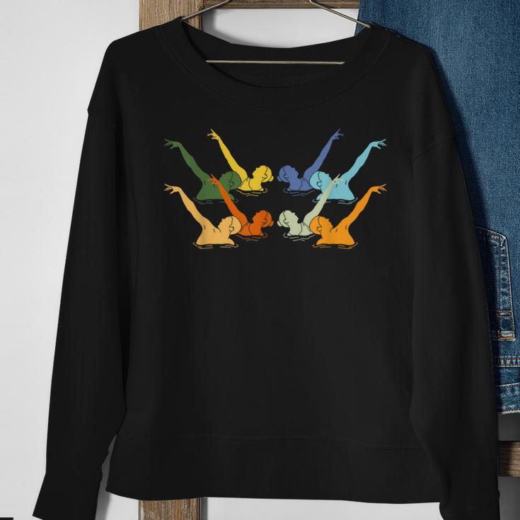 Vintage Synchronized Swimming Artistic Swimming Sweatshirt Gifts for Old Women