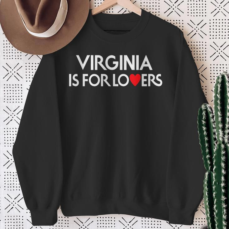 Virginia Is For The Lovers Sweatshirt Gifts for Old Women