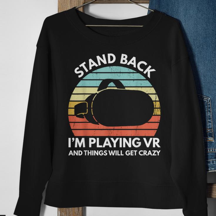 Virtual Reality Athlete Vr Gamer Saying Sweatshirt Gifts for Old Women