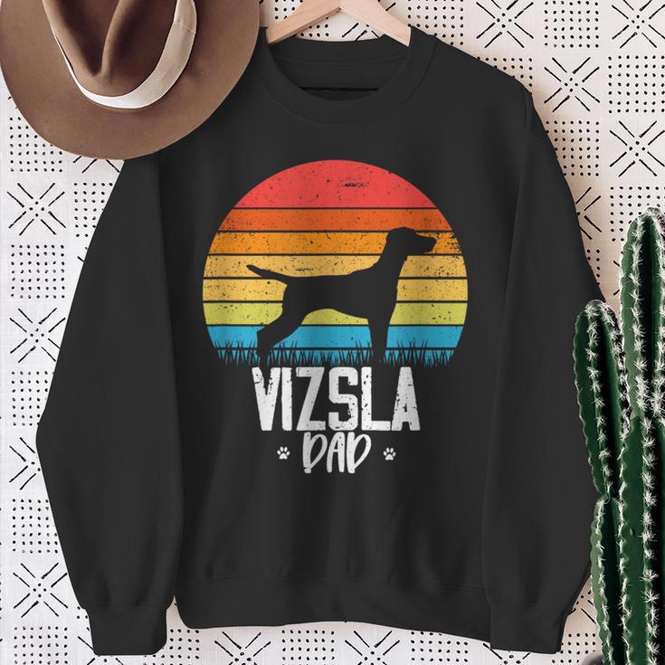 Vizsla Hund Papa Papa Für Eltern Sweatshirt Geschenke für alte Frauen