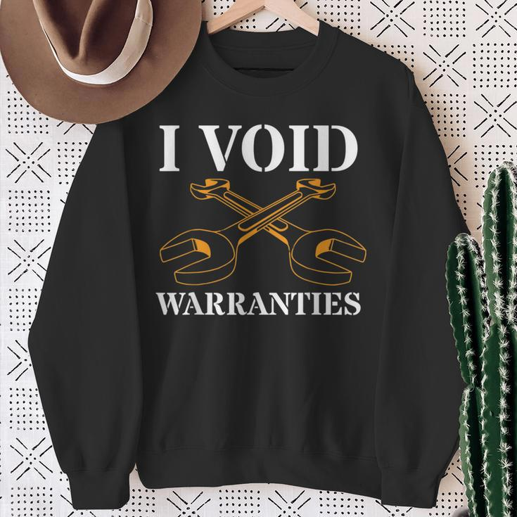 I Void Warranties Wrench For Car Lovers & Mechanics Sweatshirt Gifts for Old Women