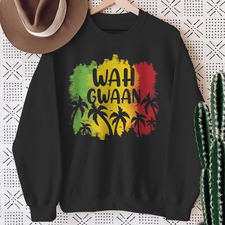Wah Gwaan Jamaican Jamaica Slang Sweatshirt Gifts for Old Women