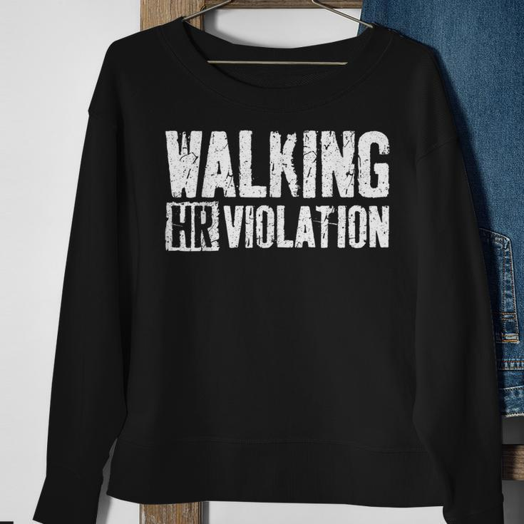 Walking Hr Violation Coworker Sweatshirt Gifts for Old Women