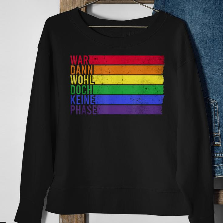War Wohl Doch Keine Phase Sweatshirt - Regenbogen LGBTQ Flagge Design, Schwarz Geschenke für alte Frauen