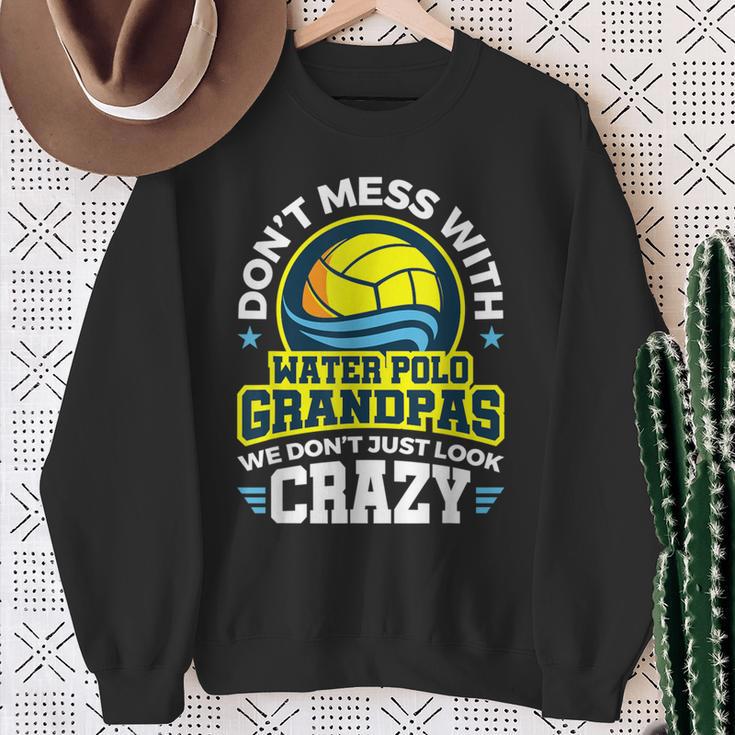 Water Polo Grandpa Proud Family Sport Fan Crazy Quote Sweatshirt Gifts for Old Women