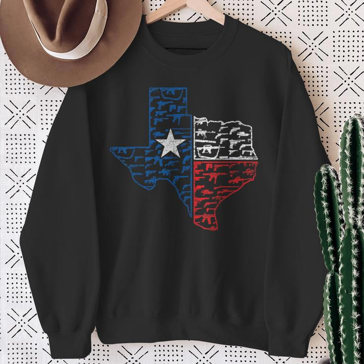 Weapons Texas Flag Usa Texas Sweatshirt Geschenke für alte Frauen