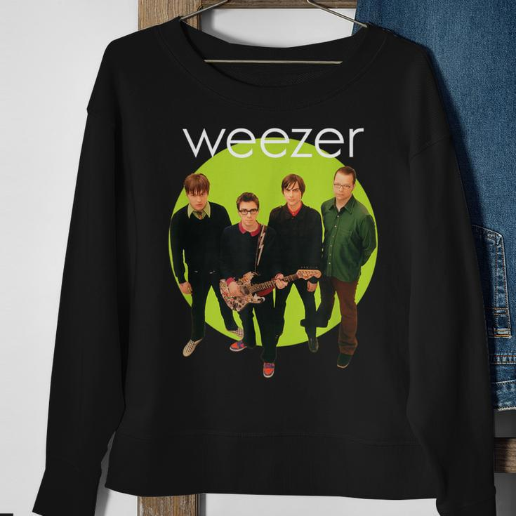 Weezer Green Album Circle Sweatshirt Gifts for Old Women