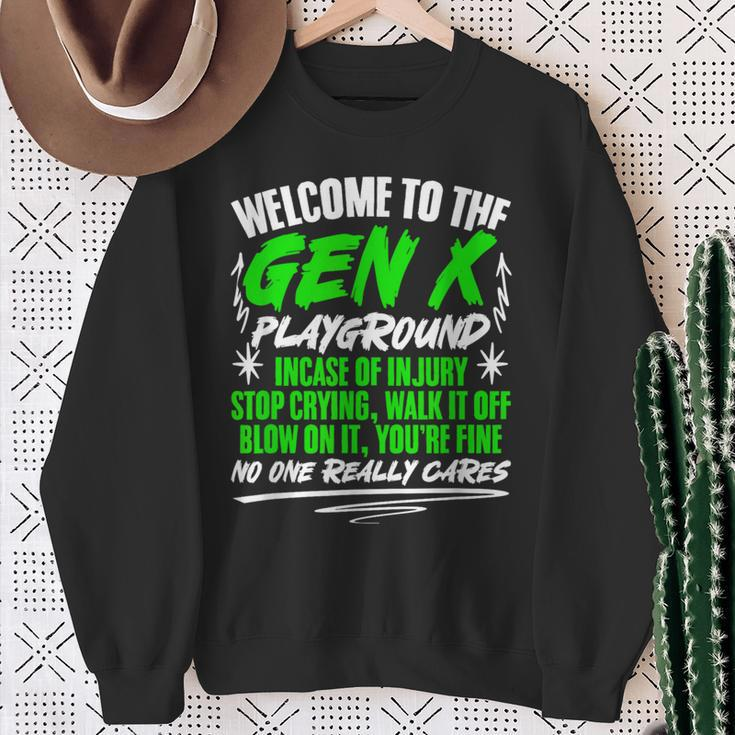 Welcome To Gen X Humor Generation X Gen X Sweatshirt Gifts for Old Women