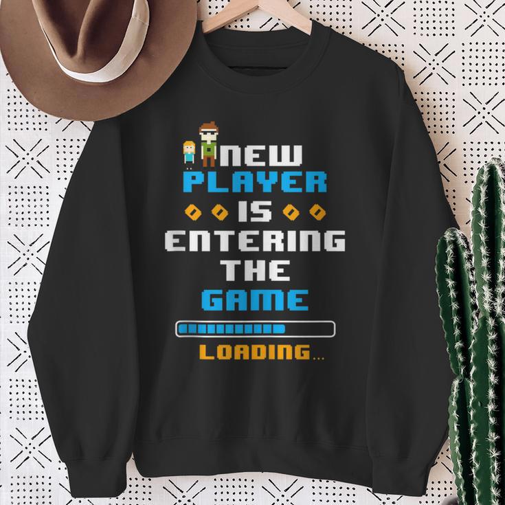 Werdender Papa Geschenk Schwangerschaft Partner Gamerater Sweatshirt Geschenke für alte Frauen