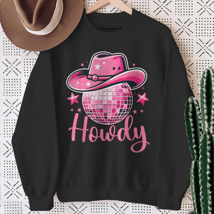 Western Cowgirl Rodeo Disco Retro Bachelorette Party Sweatshirt Gifts for Old Women