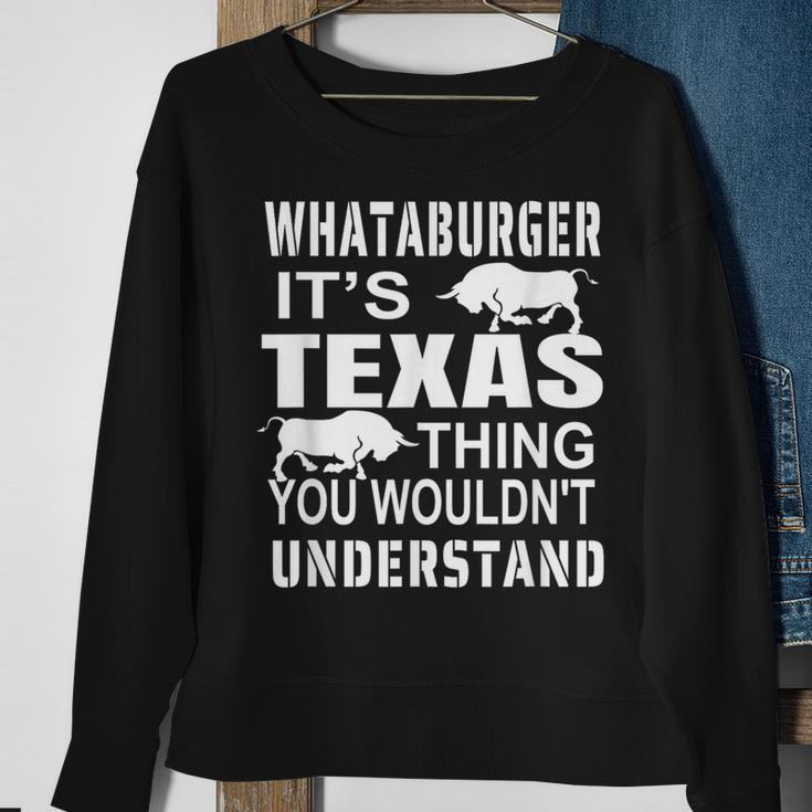 Whataburger It’S Texas Thing Proud Texas Hometown Sweatshirt Gifts for Old Women