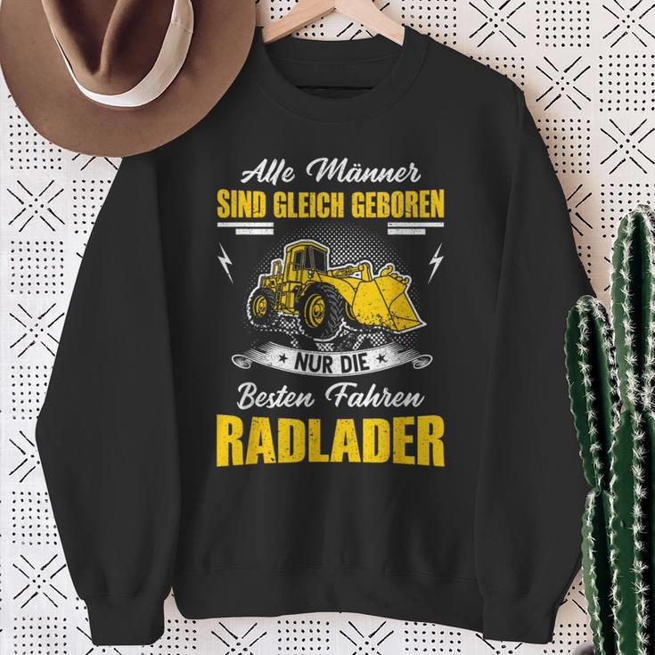Wheel Loader Slogan Digger Loader Wheel Loader Excavator Sweatshirt Geschenke für alte Frauen