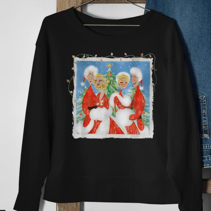 White Christmas Movie 1954 Xmas Snow Holiday Pajamas Retro Sweatshirt Gifts for Old Women