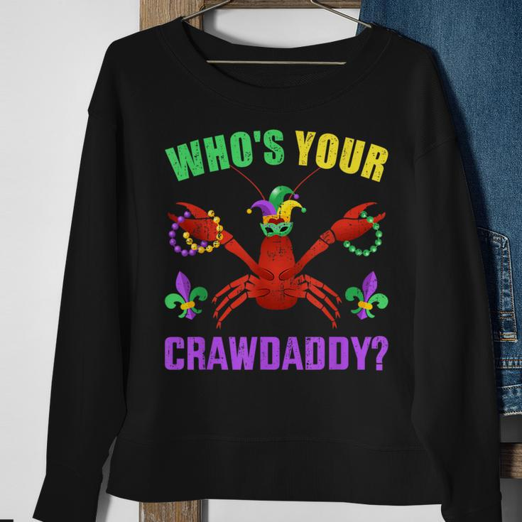 Who's Your Crawdaddy With Beads For Mardi Gras Carnival Sweatshirt Gifts for Old Women