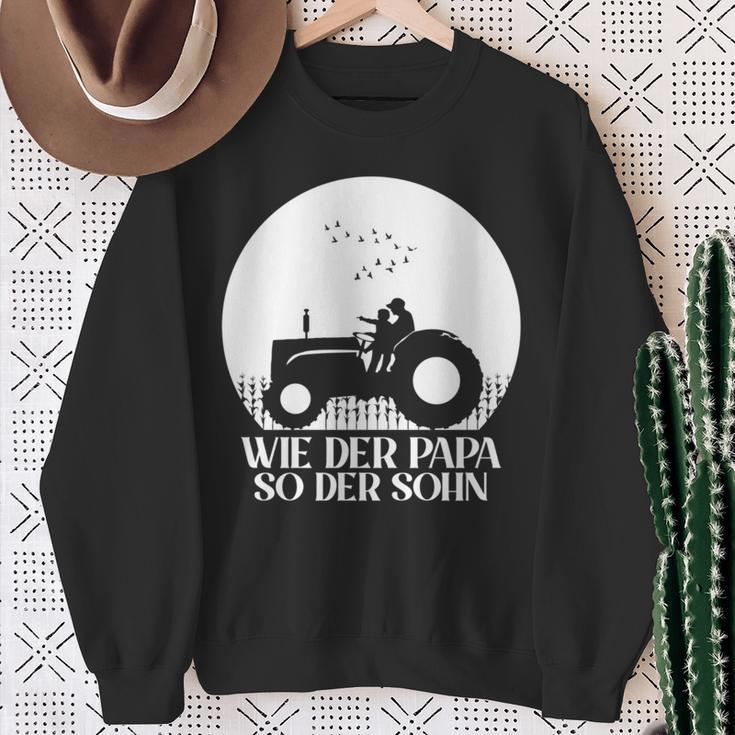 Wie Der Papa So Der Sohn Traktor Papa & Sohn Partnerlook Sweatshirt Geschenke für alte Frauen