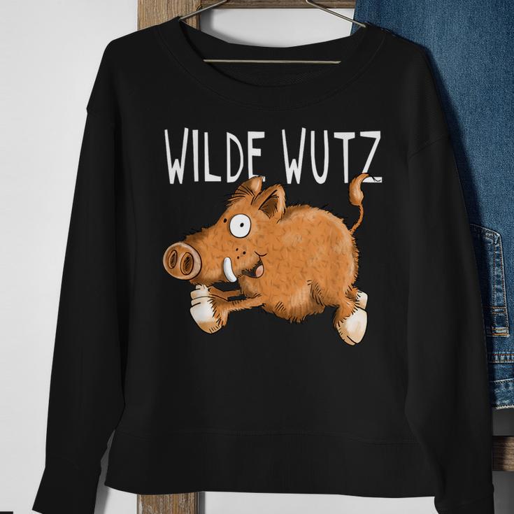 Wilde Pig I Keiler Wild Boar Wildsau Fun Sweatshirt Geschenke für alte Frauen