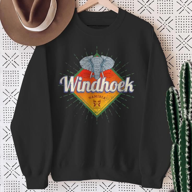 Windhoek Namibia Retro Elefant Vintage Afrika Souvenir Sweatshirt Geschenke für alte Frauen