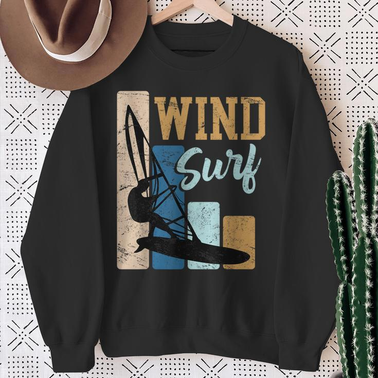 Windsurfer Windsurfintage Retro Surfer Sweatshirt Geschenke für alte Frauen