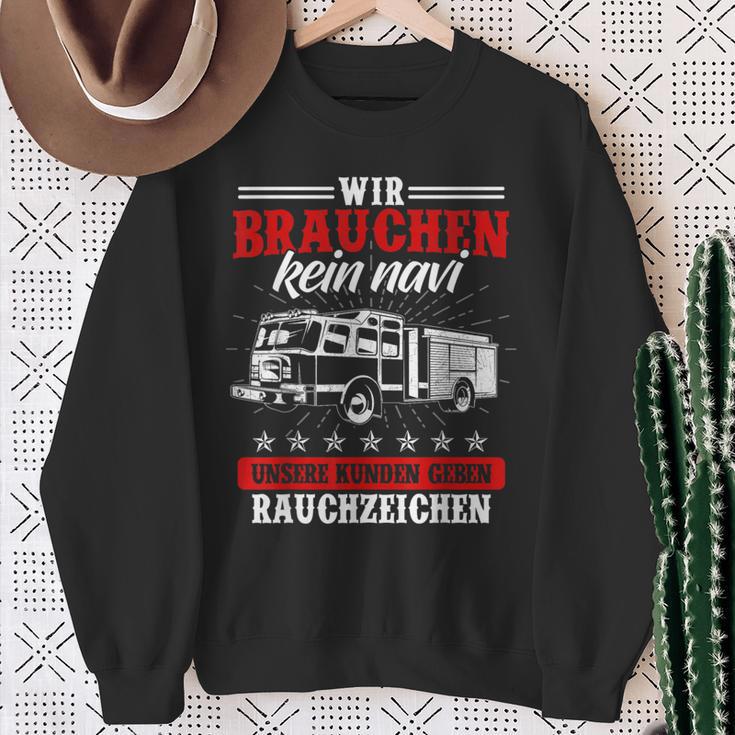 Wir Bauch Kein Navi We Need Kein Navi Sweatshirt Geschenke für alte Frauen