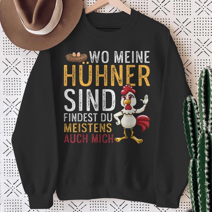 Wo Meine Hühner Sind Bin Auch Ich Iges Hennen Sweatshirt Geschenke für alte Frauen