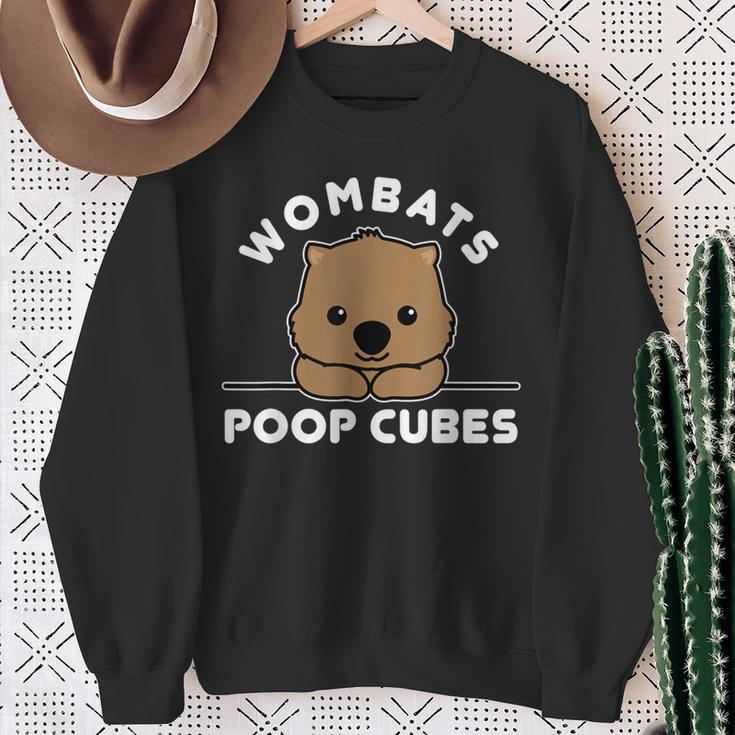 Wombats Poop Cubes Cute Kawaii Wombat Quote Sweatshirt Geschenke für alte Frauen