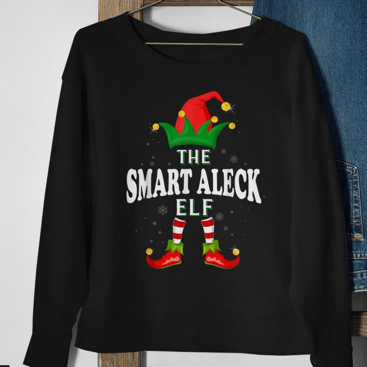 Xmas Smart Aleck Elf Family Matching Christmas Pajama Sweatshirt Gifts for Old Women