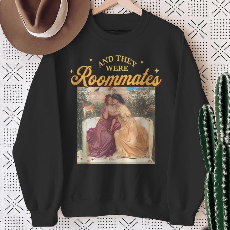 And They Were Roommates Trans Gay Lesbian Pride Month Lgbtq Sweatshirt Gifts for Old Women