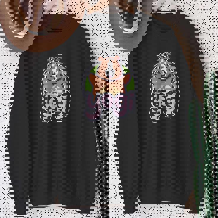 Yogi Cute Kawaii Bear Sweatshirt Gifts for Old Women