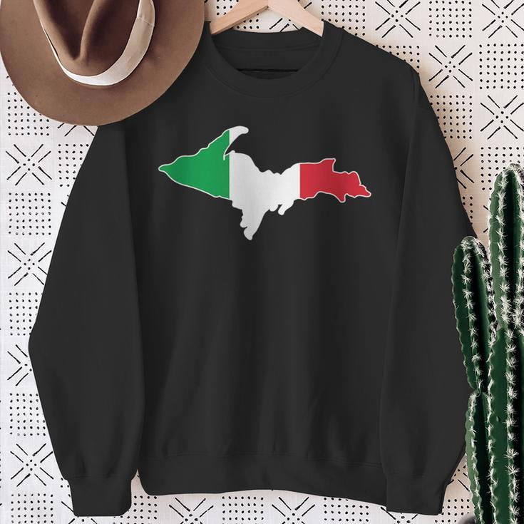 Yooper Italian Upper Peninsula Michigan Sweatshirt Gifts for Old Women