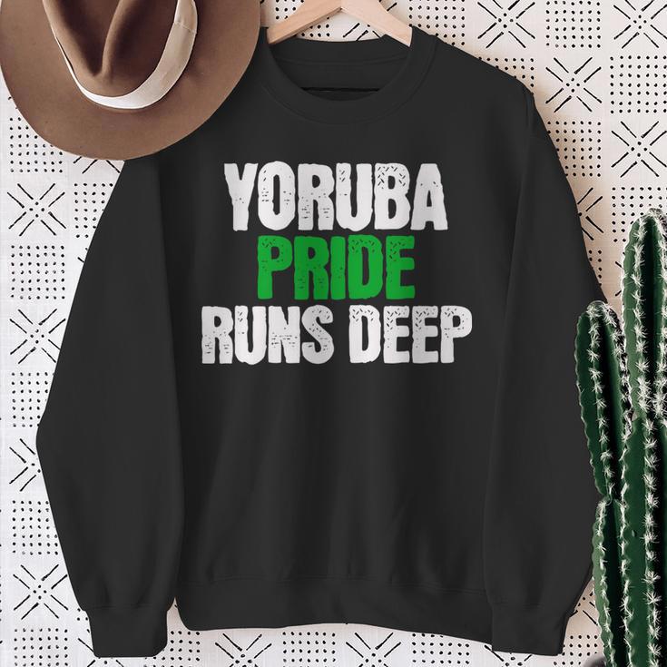 Yoruba Pride Runs Deep Ancestry Initiation Sweatshirt Gifts for Old Women