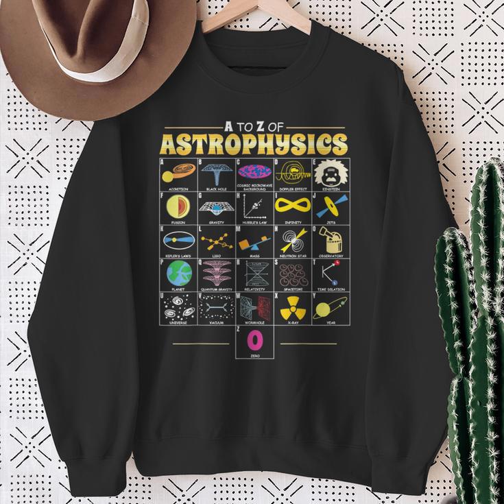 A To Z Of Astrophysics Science Math Chemistry Physics Sweatshirt Gifts for Old Women