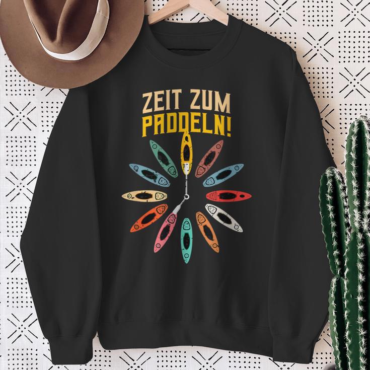 Zeit Zum Paddel Time For Paddling S Sweatshirt Geschenke für alte Frauen