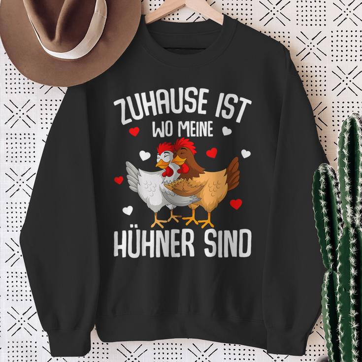 Zuhause Ist Wo Meine Hühner Sind Farmer S Sweatshirt Geschenke für alte Frauen