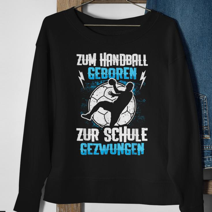 Zum Handball Geboren, Kindershirt Schwarz S für Schule Sweatshirt Geschenke für alte Frauen