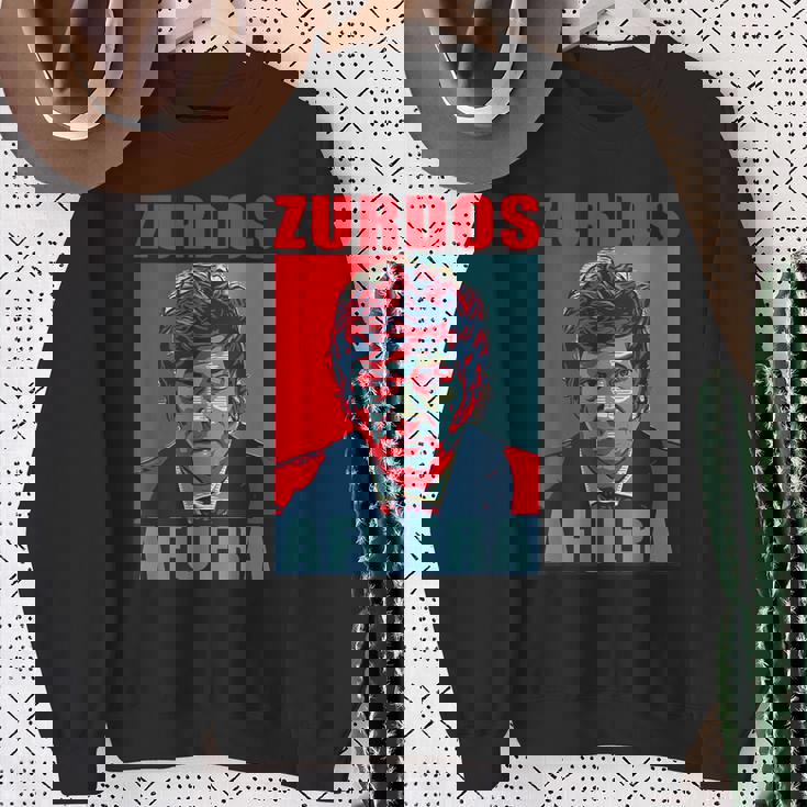 Zurdos Afuera Javier Milei Presidente 2023 Sweatshirt Gifts for Old Women